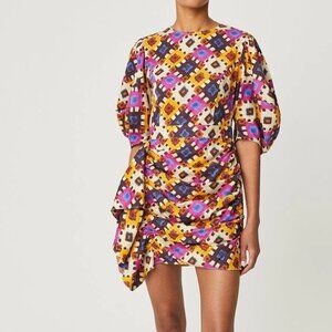 RHODE, 2, Never worn, Printed Mini Dress, Pia dress, aquarelle